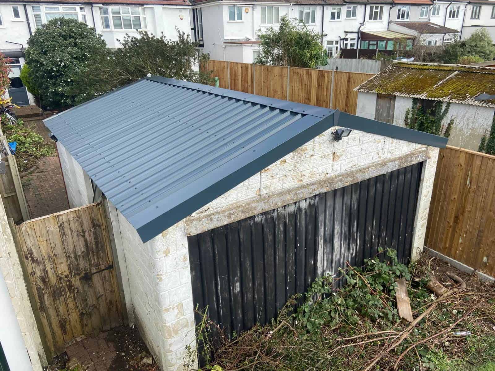 Asbestos garage roof removal
